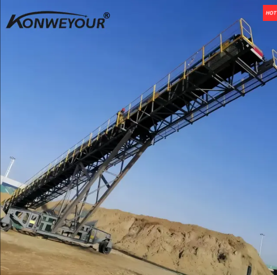 Nahiangay nga teleskopiko nga conveyor sa ilawom sa ilawom sa yuta